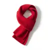 Cachecol de Cashmere para Homens e Mulheres, Estilo Coreano Versátil Tricotado Grosso Quente Protetor de Pescoço, Cor Sólida, Novo Modelo de Inverno Atacado