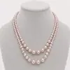 Vestido cheongsam para mujer con accesorios de collar, doble capa de perlas sintéticas, collar de perlas de doble capa, accesorios