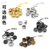 Clavos Redondos con Punta de Cobre de Cuatro Puntas de Venta Caliente, Clavos Metálicos con Punta Estilo Punk, Remaches Decorativos para Zapatos, Botas y Artículos de Cuero, Suministro Mayorista