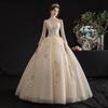 Novo Vestido de Casamento Estilo Verão 2026, Elegante Vestido de Noiva Floresta de Uma Manga Só com Mangas Longas Ultra-Fada Sonhador Simples Princesa Leve