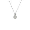 Nicho de estilo coreano Zircão de alta qualidade Round Chalcedony Ear Hook Internet Celebrity Design personalizado Light Luxury All-match Clavicle Chain Acessórios