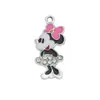 Pingente de Animal de Desenho Animado Transfronteiriço Pulseira com Laço DIY Acessórios de Pingente de Joias Esmaltadas Feitas à Mão