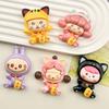 Dibujos Animados Tarjeta Grande Diy Accesorios de Resina Personaje Gatito de la Fortuna Hecho a Mano Horquilla Funda de Teléfono Llavero Parche de Joyería