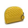 2026 Bolso Nuevo para Mujer Cartera Tejida Hecha a Mano Billetera Sencilla para Monedas Billetera de Piel Sintética Bolso Pequeño con Cremallera para Cosméticos