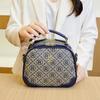 Bolsa Texturizada para Mulheres 2026 Novo Estilo Estampada Personalizada com Letras Bordadas Elegante Versátil Grande Capacidade Bolsa de Ombro de Mão