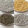 Accesorios para joyería DIY cuentas de hierro cuentas redondas cuentas espaciadoras de hierro perforadas pulsera tobillera con cuentas de metal bola de metal