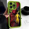 Adecuado para Deadpool Escalera Manzana 16 Funda para Teléfono Móvil 15Promax Marca de Moda Dibujo Animado Ojo del Cielo Iphone13/11
