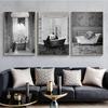 Pintura de paisaje de elefante y camello con bañera, lienzo, decoración de hotel, Amazon, AliExpress, etc.