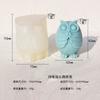 Molde de silicone para vela de coruja não ouça não olhe não fale coruja vela de aromaterapia animal de gesso molde de cola animal