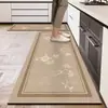 Tapete de Chão de Terra de Diatomáceas Específico para Cozinha Estilo Chinês Absorvente de Água Absorvente de Óleo Secagem Rápida Tapete para Pés Fácil de Limpar Resistente a Manchas Antiderrapante Tapete de Chão Longo em Tira