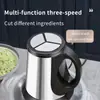 Atacado Transfronteiriço Moedor de Carne Elétrico 3L para Cozinha Doméstica, Processador de Alimentos com Copo de Aço Inoxidável, Triturador de Carne Manual de Voltagem Ampla