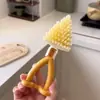 Escova triangular para frestas de pia de cozinha, escova de limpeza multifuncional dobrável para casa, escova de limpeza pequena, ferramenta de limpeza
