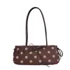 Bolso de Hombro con Lazo de Lunares de Moda para Mujer 2026 Nuevo Bolso Baguette Vintage de Ante Bolso de Mano Otoñal Bolso de Hombro