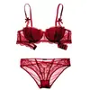 Sexy Estilo Francês Lace bralette Underwear Ultra-fino Confortável Respirável Menina Estudante Pequeno Peito Push-up Sutiã