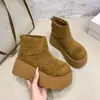 Botines de Plataforma de Estilo Único de Diseñador para Mujer 2025 Nuevos de Moda Cómodos con Suela Suave Botas Estilo Hada Martin para Mujer