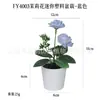 Mini maceta de plástico artificial hecha a medida para escritorio, regalo transfronterizo, hierba de cobre Pu, planta verde, crisantemo silvestre, flor artificial, bonsái de simulación
