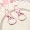 Chaveiro Colorido de Rosquinha Dopamina Fivela de Mola de Metal Material para Acessórios DIY Pingente de Bolsa Pingente de Boneca