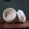 Pote Rústico Gato Garra Retro Pote Selado de Cerâmica Animal de Estimação Fofo Pote de Armazenamento à Prova de Umidade Pote de Chá com Pegada de Pata Frasco Pequeno para Pó de Fragrância Armazém de Chá