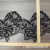 26cm de Ancho Encaje Bordado Blanco y Negro Adorno para Dobladillo de Ropa Hecha a Mano DIY Decoración de Vestido de Novia Encaje