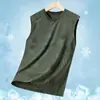 Camiseta Colete de Seda Gelada de Verão Masculino Camuflagem Secagem Rápida Esportiva Fina Ar Condicionado Casual Sem Mangas Malha Tendência Elástica Outdoor