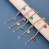 Joyería transfronteriza europea y americana acrílico de color tobillera cubana de mariposa tobillera para mujer nueva Diamante completo Playa adornos para pies