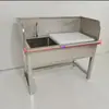 Mesa para Matar Peces de Supermercado de Acero Inoxidable Mesa para Cerdo Fregadero Mesa de Matanza Grifo Banco de Trabajo Fregadero para Lavar Verduras Mesa para Matar Peces Comercial