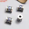 Acessórios de Prata Esterlina 99 Pés Gotas de Prata Borboleta Colorida Curva Lótus Elefante Pingente Contas Acessórios de Prata Dura 3D