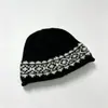 Gorro de Tricô Outono Inverno Japonês Coreano Unissex Color Block Redutor de Idade Quente Tricô Lã Gorro Soltinho Gorro Atacado
