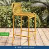 Venta Directa de Fábrica Mesas y Sillas para Patio Exterior Sillas para Jardín de Villa Juego de Tres Piezas Hotel B&B Mesas y Sillas Metálicas Impermeables con Protección Solar