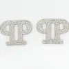 Pegatinas de Letras del Alfabeto Inglés con Pedrería, 6 Cuentas de Perla Grandes con Letras, 26 Letras Pequeñas con Pedrería, Accesorios para Joyería DIY
