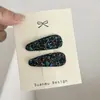 Pinzas Brillantes para el Cabello de Niña Pasador de Princesa Pinza para Flequillo Frente Pinza BB Dulce para Niña Gota de Agua