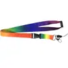 Al por mayor Nuevo Abrebotellas de Metal Lanyard Anillo en J Giratorio Llavero Impreso en Poliéster con Transferencia Térmica Correa de Cuello Colorida
