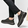 Sapatos Casuais Masculinos de Couro Genuíno Respiráveis Moda Versátil Retro Couro Sapatos Masculinos Comércio Exterior Tamanho Grande Solado Macio Sapatos de Pai 45