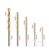 Paquete transfronterizo de 50 piezas de brocas helicoidales con recubrimiento de titanio, acero de alta velocidad, vástago recto, mini brocas helicoidales para abrir agujeros 1-3 mm, brocas para taladro eléctrico