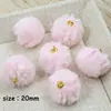 Pingente de Bola de Pelo 20mm Pingente de Pelúcia Outono e Inverno DIY Feito à Mão Pulseira Colar Corrente de Celular Bolsa de Mão Acessórios de Joias para Pendurar