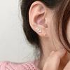 Brincos para Mulheres, Delicados e Pequenos, Adequados para Piercings na Orelha, Design de Nicho Coreano, Brincos Simples, Tarraxas Versáteis para Hélice da Orelha