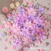 Set de cabezas de flores artificiales, materiales para horquillas hechas a mano DIY, flores falsas, tocados Hanfu, guirnalda, accesorios para abanicos, decoración de bodas
