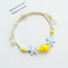 Pulsera de Cerámica Tejida con Diseño de Nicho, Sensación de Alta Gama, Dulce y Versátil para Mujeres, Pulsera Artística de Concha Marina, Joyería de Costa