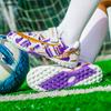 Calzado de fútbol infantil de comercio exterior transfronterizo, calzado deportivo de fútbol para hombres y mujeres, clavos rotos, calzado de entrenamiento de fútbol sala para estudiantes de primaria