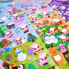 Desenho animado infantil espuma fofa dez mil Natal velho adesivo adesivo de espuma estéreo mão conta adesivo