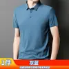 Camisa Polo de Verano para Hombre, Transpirable Versátil de Negocios, Delgada Ajustada a la Medida, Moda de Gama Alta Casual, Top con Cuello