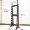 Estante de Piso de Múltiples Niveles de Doble Cara para Espadas y Sables, Estante para Flautas y Estante Universal para Armas de la Ciudad de Longquan