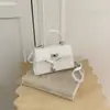 2026 Nova Bolsa de Mão Retrô de Outono Bolsa Tote Pequena Bolsa Quadrada Pequena Feminina Bolsa Simples de Ombro Único Transversal