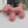 Colgante de Bolsa para Cachorro Rellena de Algodón de Fábrica Moda Creativa Llavero de Coche de Cuero PU Colgante para Teléfono