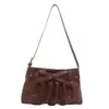 Bolsa Tote Nuvem Plissada com Laço, Alta Qualidade, Grande Capacidade, Novo Estilo 2026 Bolsa de Ombro, Bolsa Simples para o Dia a Dia para Mulheres