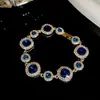 Pulseira de zircônia gota d'água coração flor estrela pérola, design simples e estiloso, joia de nicho de luxo leve para mulheres