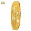 Pulsera de Aleación Chapada en Oro de Venta Caliente Novia de Dubái India Lujo Ligero para Mujer Boda Oro Arena Pulsera Joyería Al por Mayor