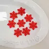 Cuentas Acrílicas Transparentes de Copo de Nieve Multicolor con Agujeros para Accesorios de Llavero DIY y Cuentas Sueltas