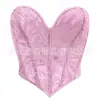 Corsé Sexy para Mujer Sujetador de Ballena Sin Relleno Sujetador Push-up Espalda Bonita Corazón Hueco Moldeador Corporal Transparente Ropa al por Mayor