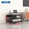 Gabinete Amplificador Multicapa para Sala de Estar Hogareña Estante Móvil para Altavoces Mezclador Soporte de Almacenamiento para Cine en Casa
